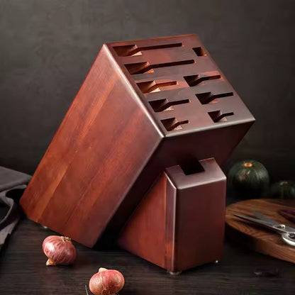 Messerblock aus Akazienholz Eleganter