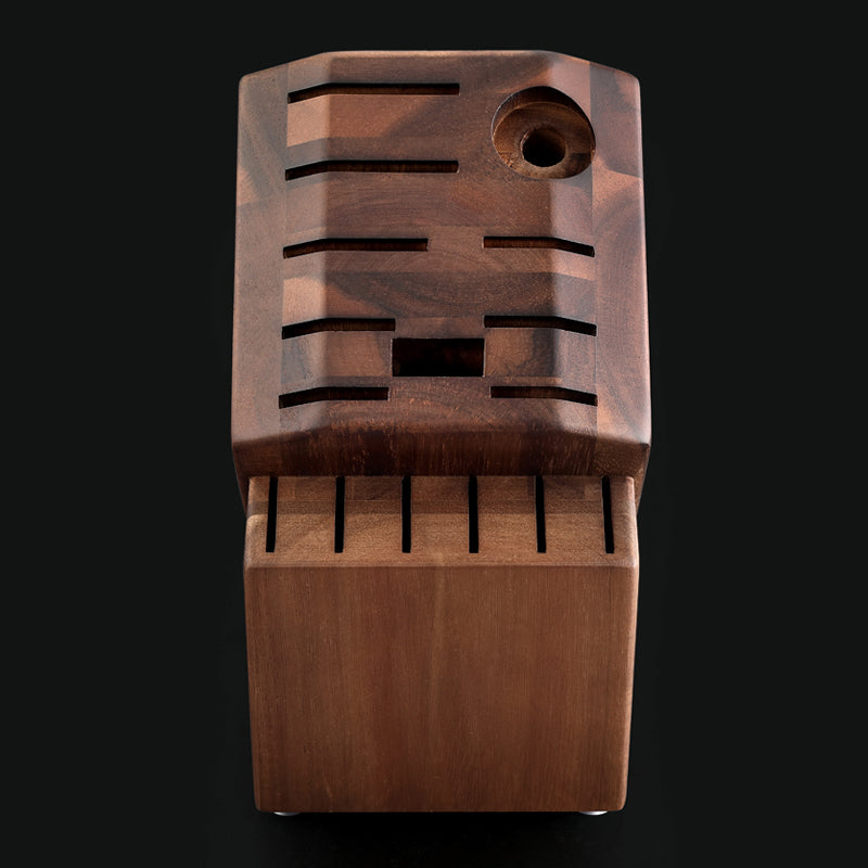 Messerblock mit 16 Schlitzen Akazienholz