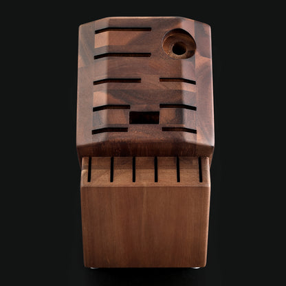 Messerblock mit 16 Schlitzen Akazienholz