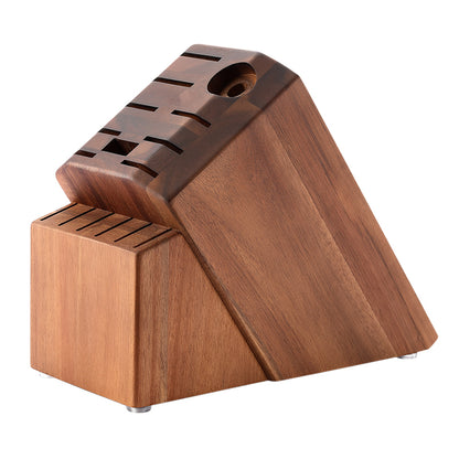 Messerblock mit 16 Schlitzen Akazienholz
